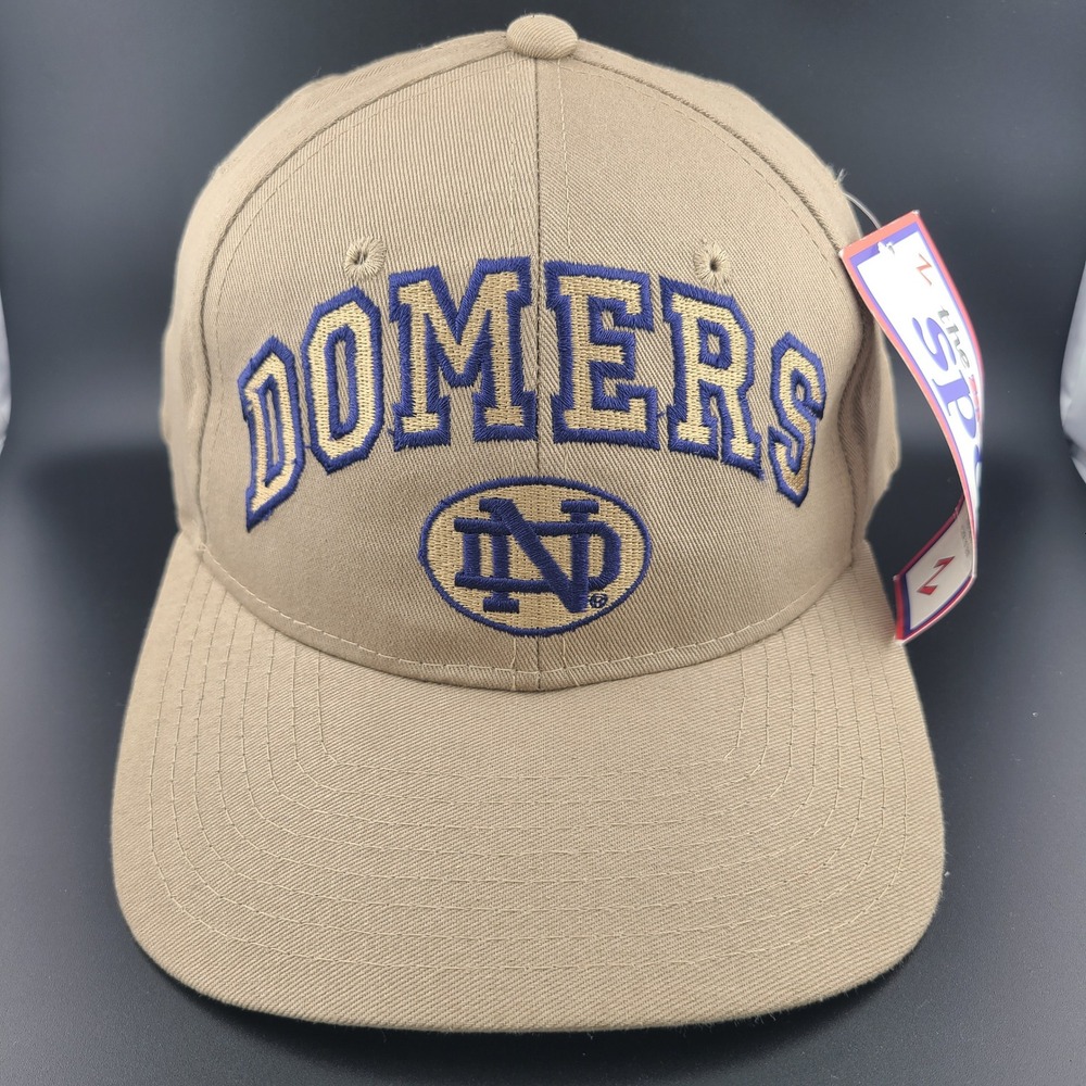 Zephyr Notre Dame Fighting Irish Domers Cap Mens One Size Tan Navy Snapback Hat